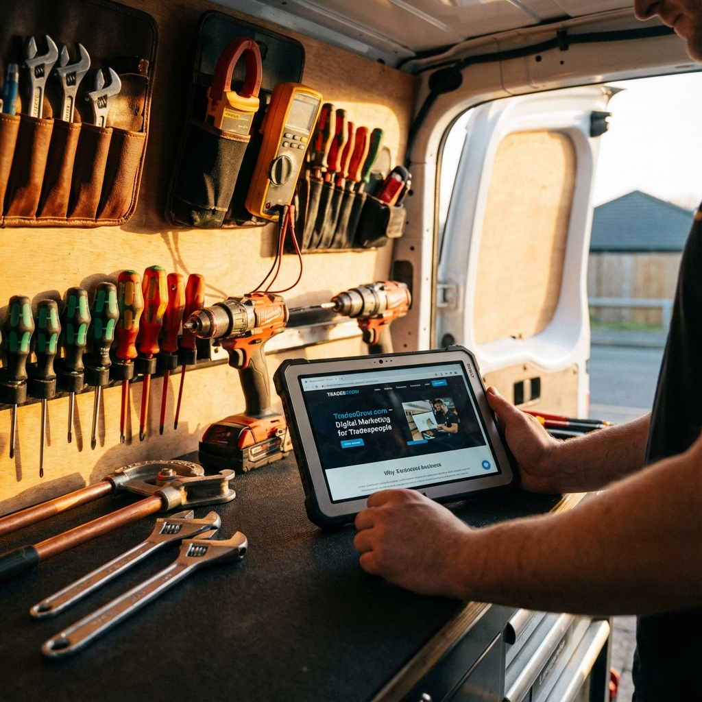 Digital Marketing for Tradespeople: Why Electricians and Plumbers Need More Than Word of Mouth